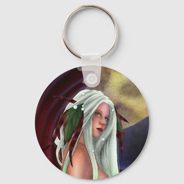 Moonlit Mermaid Keychain (Front)