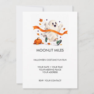Moonlit Miles Halloween Costume Fun Run Invitation