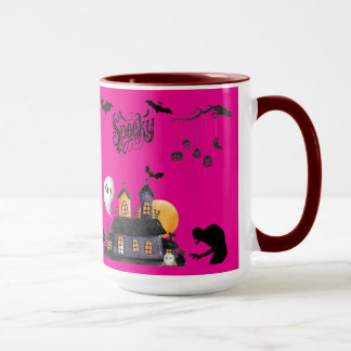 Moonlit Mischief hot pink Mug