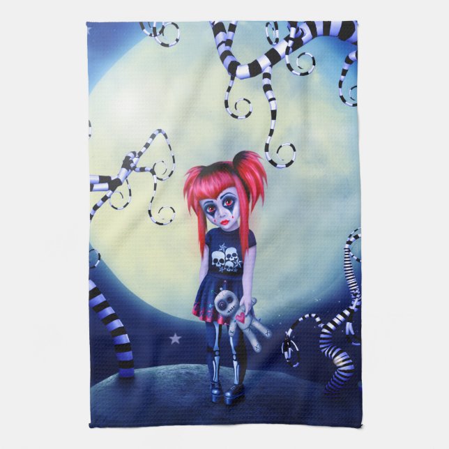 Moonlit Misfit Kitchen Towel (Vertical)