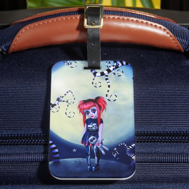 Moonlit Misfit Luggage Tag (Front Insitu 2)