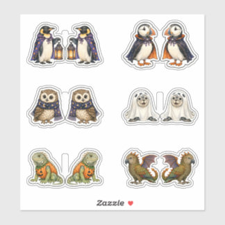 Moonlit Mix Foldable Halloween Stickers - Set 1