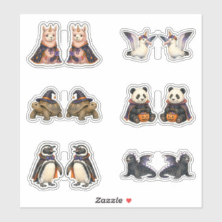 Moonlit Mix Foldable Halloween Stickers - Set 2