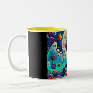 "Moonlit Mixer Mug" Two-Tone Coffee Mug