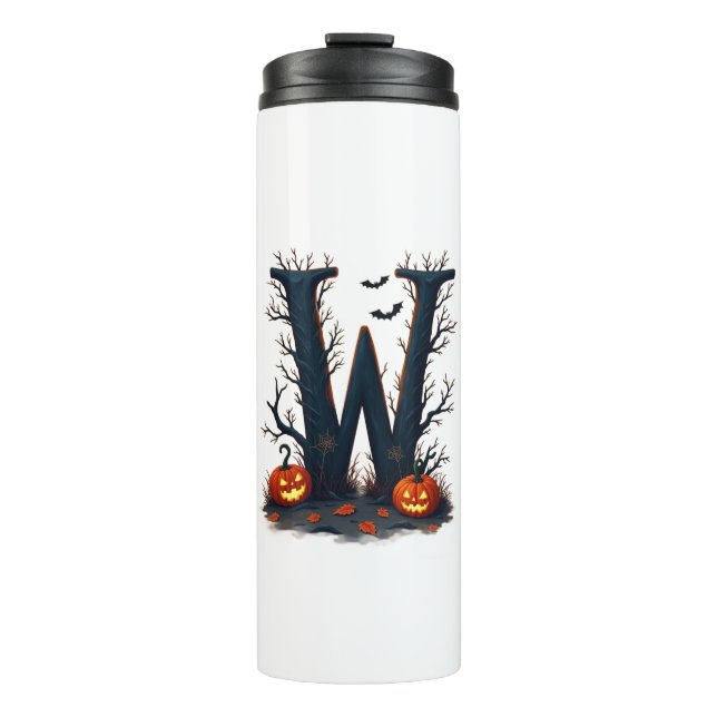 Moonlit Monogram  W Thermal Tumbler (Front)