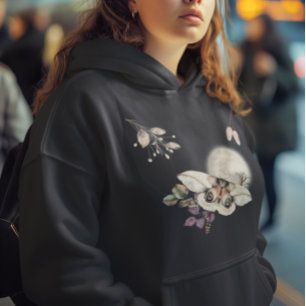 Moonlit Moth Graphic Plus Size T-Shirt