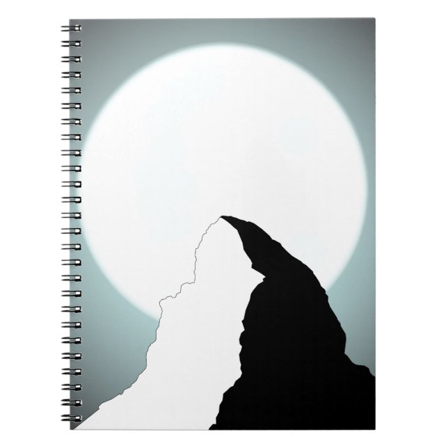 Moonlit Mountain Notebook (Front)