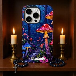 Moonlit Mushroom Path iPhone 16 Pro Case
