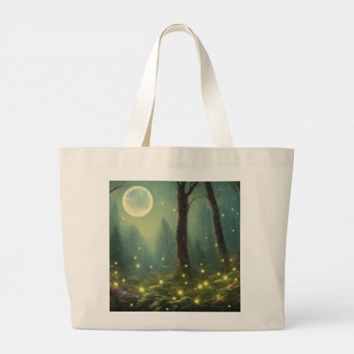 Moonlit Mystery Large Tote Bag