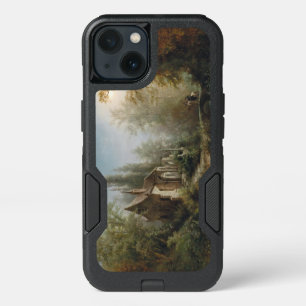 Moonlit Night over Country Chapel and Horse Riders iPhone 13 Case