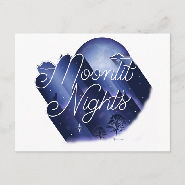Moonlit Nights / Postcard (Front)