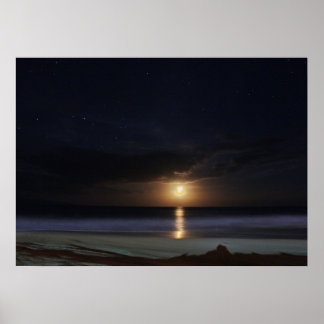 Moonlit Ocean Poster
