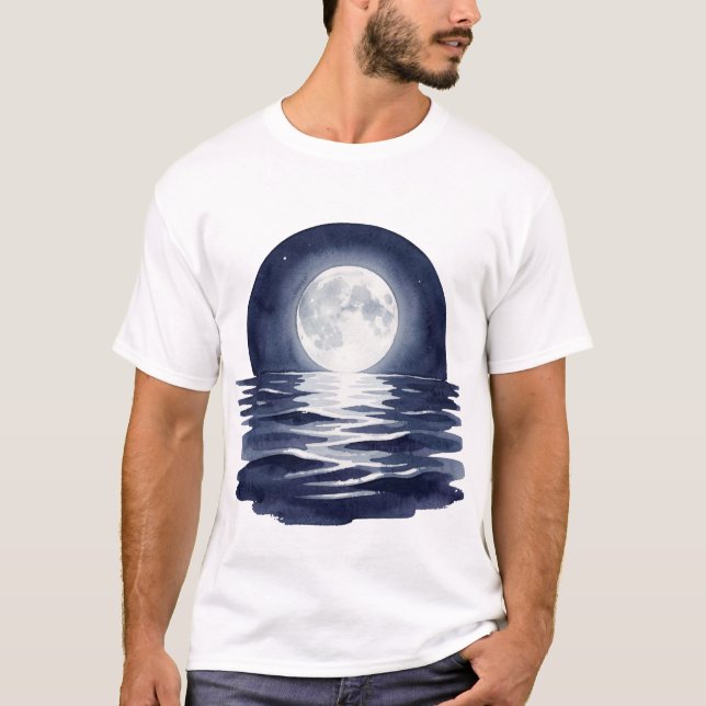  Moonlit Ocean 🌙🌊 T-Shirt (Front)