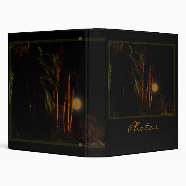Moonlit palm trees binder (Background)