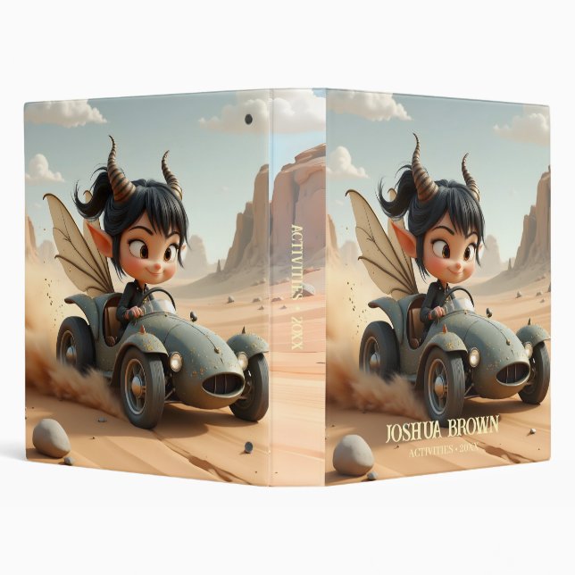 Moonlit Pixie of the Wandering Dunes.  3 Ring Binder (Background)