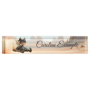 Moonlit Pixie of the Wandering Dunes. Desk Name Plate