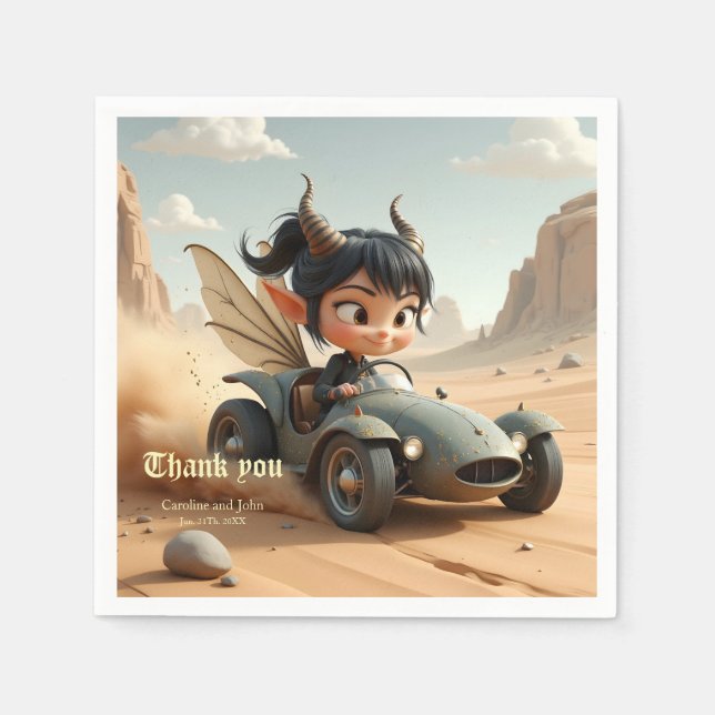 Moonlit Pixie of the Wandering Dunes. Napkins (Front)