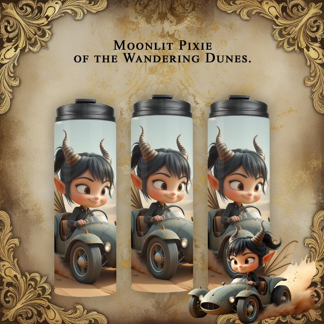 Moonlit Pixie of the Wandering Dunes.  Thermal Tumbler (Creator Uploaded)