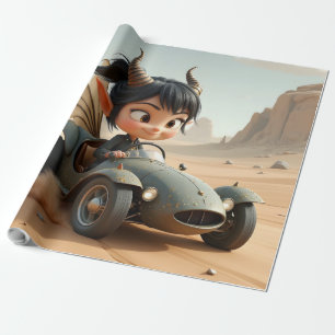 Moonlit Pixie of the Wandering Dunes. Wrapping Paper