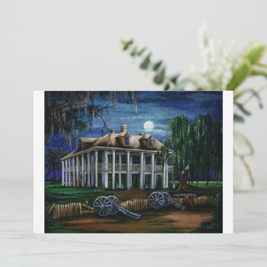 Moonlit Plantation Card (Standing Front)