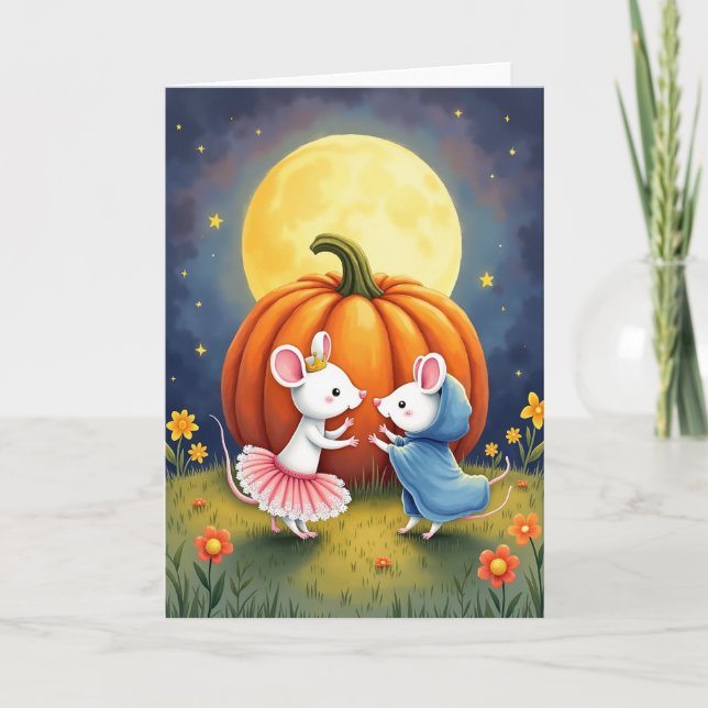 Moonlit Pumpkin Dance Card (Front)