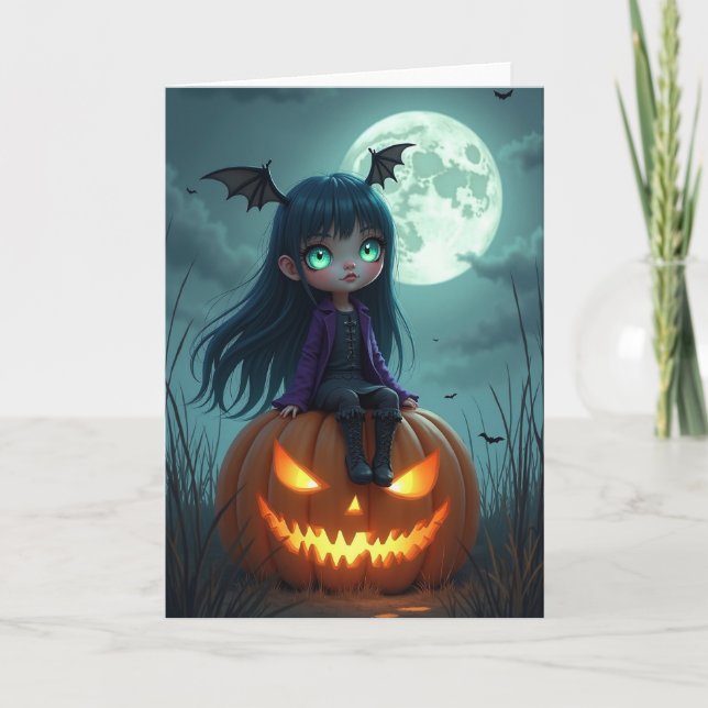 Moonlit Pumpkin Pal Card (Front)