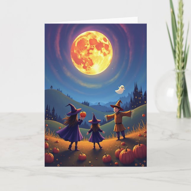 Moonlit Pumpkin Patch Card (Front)