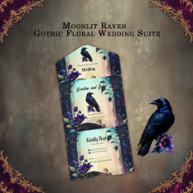 Moonlit Raven | Gothic Floral Wedding Suite.