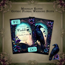 Moonlit Raven | Gothic Floral Wedding Suite.