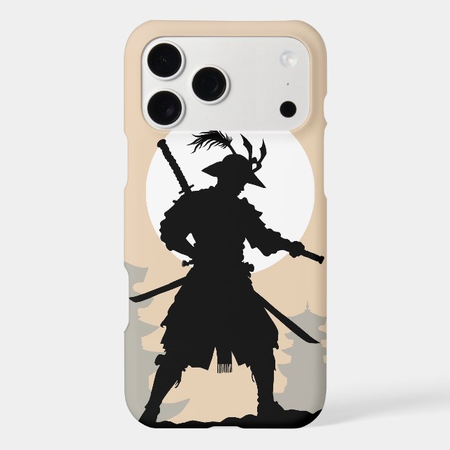 Moonlit resolve - samurai warrior shadow PhoneCase iPhone Case (Back)