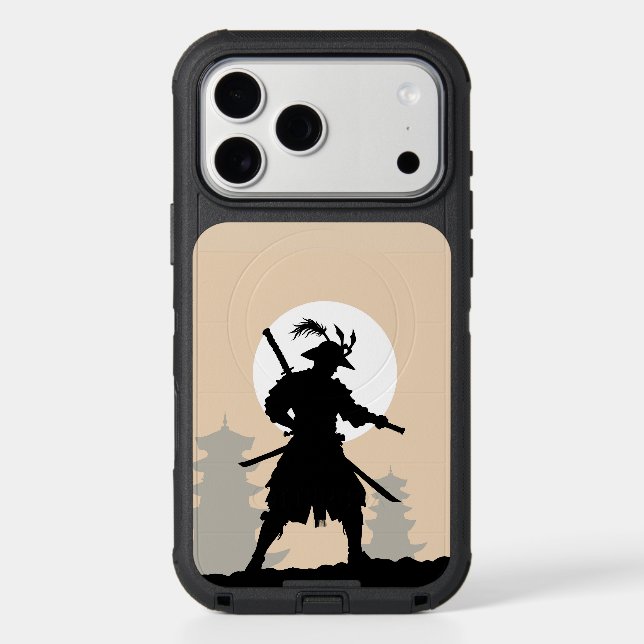 Moonlit resolve - samurai warrior shadow PhoneCase Otterbox iPhone Case (Back)
