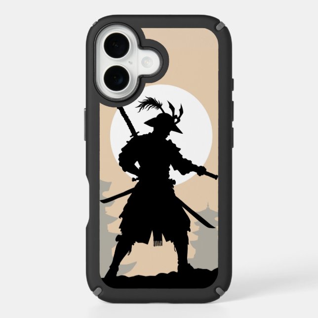 Moonlit resolve - samurai warrior shadow PhoneCase Speck iPhone Case (Front)