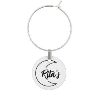 Moonlit Rita's Drinks & Dancing Tumbler Wine Charm