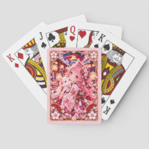 Moonlit Sakura Shrine Playing Cards