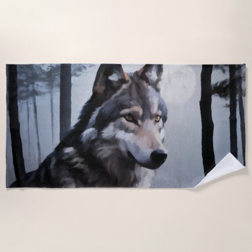 Moonlit Sentinel Beach Towel