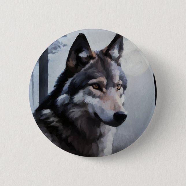 Moonlit Sentinel Button (Front)