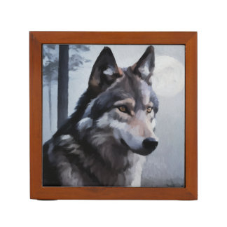 Moonlit Sentinel Desk Organizer