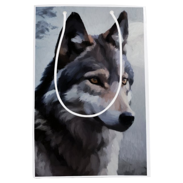 Moonlit Sentinel Medium Gift Bag (Front)