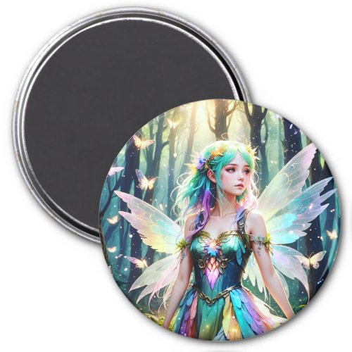 Moonlit Serenade The River Fairys Enchantment Magnet