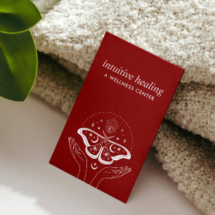 Moonlit Serenity: Embrace Healing Hands Business Card