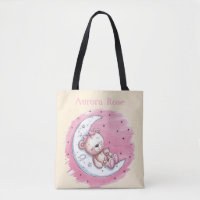 Moonlit Snuggles: A Bear’s Dream Girl Baby Shower