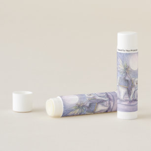 Moonlit Solstice Fairy and Polar Bear Art Lip Balm