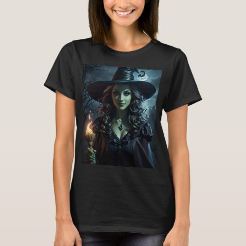 Moonlit Spellcaster T_Shirt