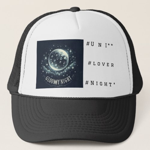 Moonlit Sport Cap Embrace the Night together Trucker Hat