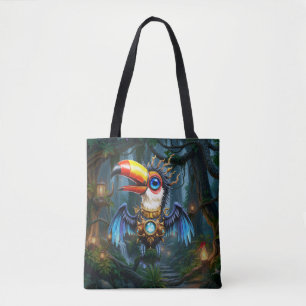 Moonlit Steampunk Toucan. Tote Bag