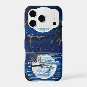 Moonlit swing-handmade artwork iPhone 17 pro case
