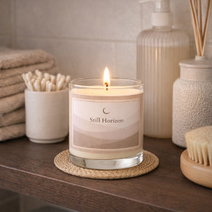 Moonlit Taupe Ivory Scented Jar Candle