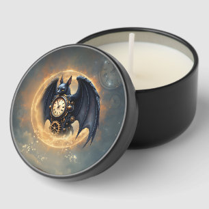 Moonlit Timekeeper – Steampunk Bat Mini Candle Favors