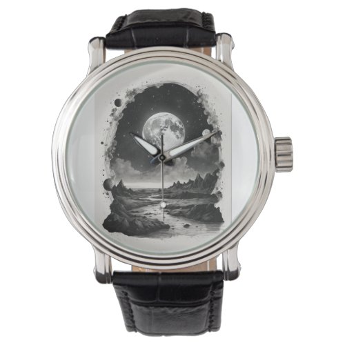 Moonlit Tranquility Timepiece Watch