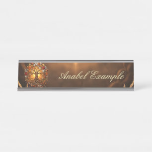 Moonlit Tree of Embered Eternity. Desk Name Plate